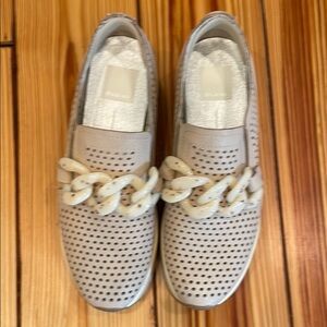 Dolce Vita Jhenee perforated sneaker in Sand/Nubuck